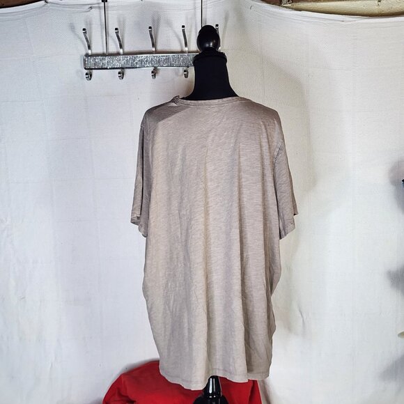 Universal Thread Goods Co. Galvanized Gray Cotton Fitted V Neck SS T-Shirt Sz 3X - Picture 11 of 16